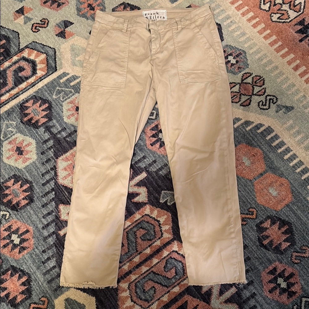Frank & Eileen Blackrock Utility pant- size 6- khaki